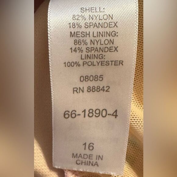 Kim Gravel x Swimsuits For All Sarong 1-Piece Fully lined. Maui Sherbet Size 16 - Picture 8 of 9